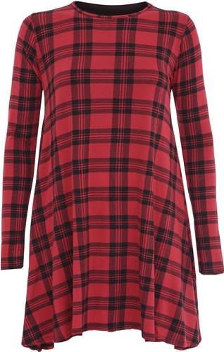 Womens plain jersey tartan - womens,