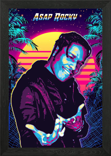 Asap rocky framed wall art - asap,