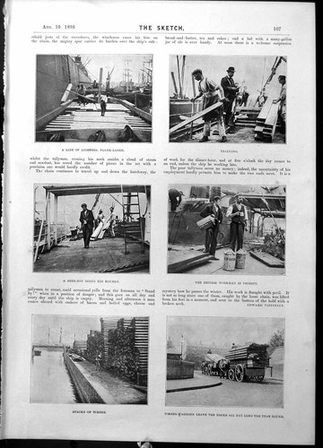 Antique print timber - print, tallying
