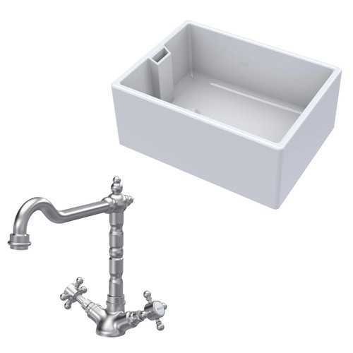 Traditional fireclay kitchen - fireclay,