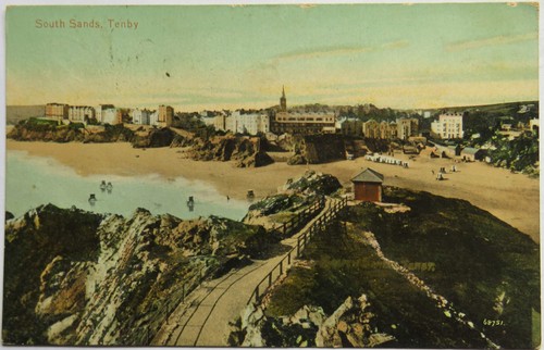Vintage postcard south - vintage, of