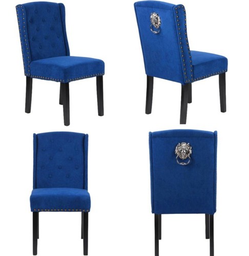 Velvet dining chairs set 4 - velvet,