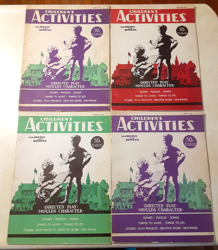 Vintage children activities - vintage,