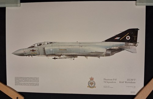 Original print raf phantom f4j - print,