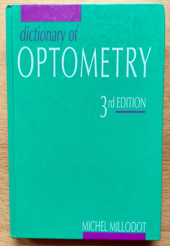 Dictionary optometry by - of,