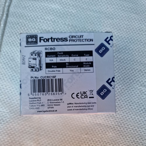 Fortress 16a rcbo 30ma - 16a,
