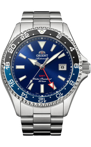 Orient mako gmt blue - gmt, dial
