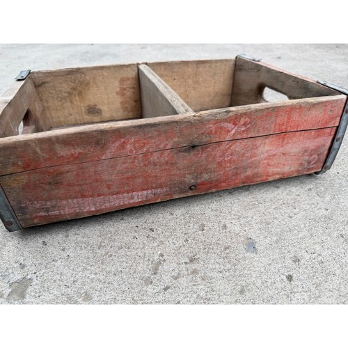 Wooden soda crate large rustic - large,