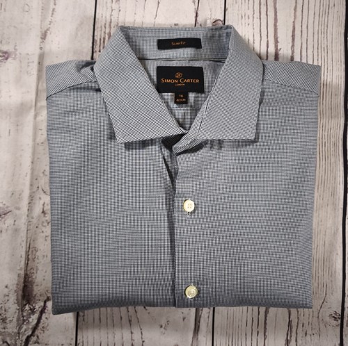 Simon carter mens shirt - mens, l/s