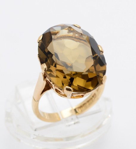 Vintage 9ct gold ring with - vintage,