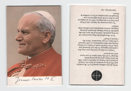 Postcard pope john paul - -,