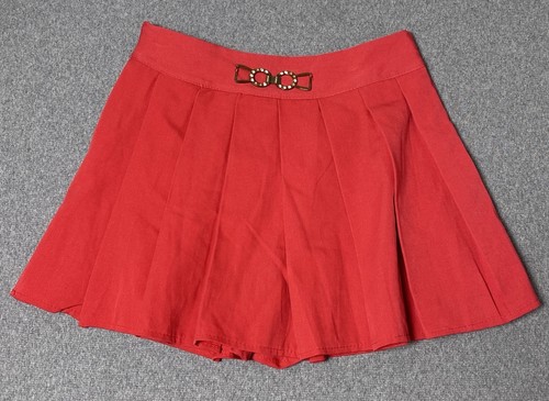 Sexy red pleaded mini skirt - sexy,