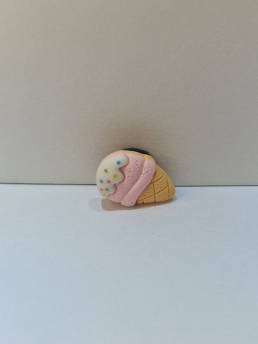 Pink ice cream shoes charm - pink,