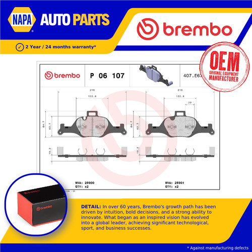Brake pads set - set, x3