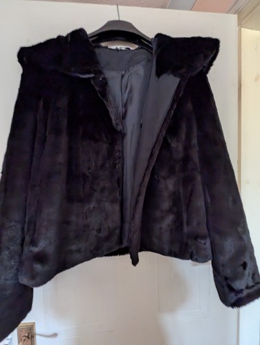 Bhs vintage faux fur black - vintage,