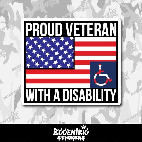 Proud veteran with - proud,
