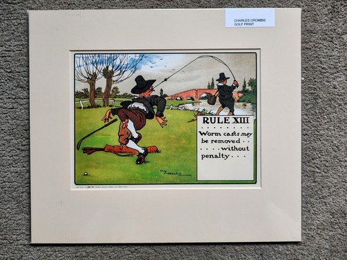 Charles crombie golf - print,