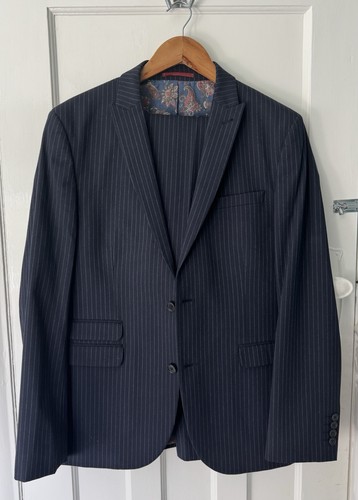 Next men blue pinstripes - next,
