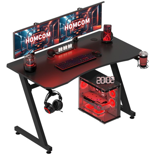 Homcom gaming desk steel - gaming,