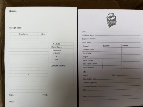 Duplicate receipt books 50 - books, (50