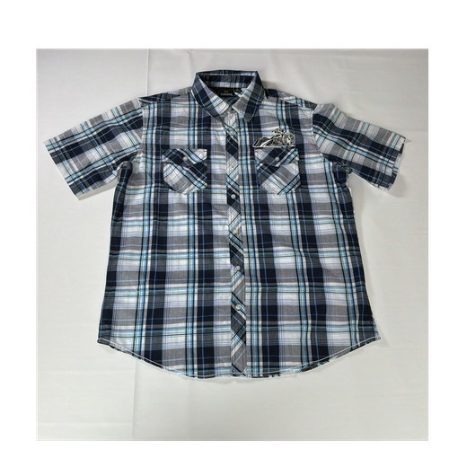 Burnside men plaid short - men's, xl