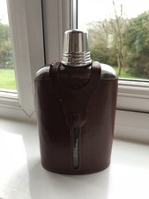 Vintage glass bottle flask - glass,