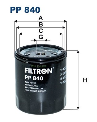 Fits filtron 840 fuel - fits,
