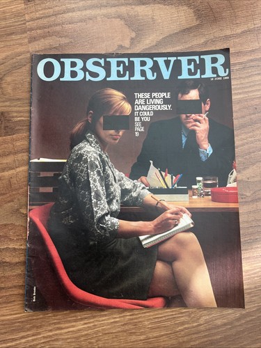 Rare vintage observer magazine - observer,