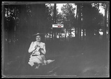 Woman forest embroidery - woman,, forest,