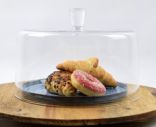 Clear glass display dome - display, with