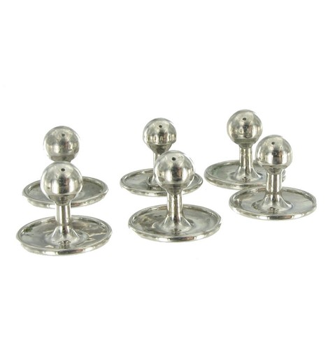 Tuxedo studs silver tone - studs,