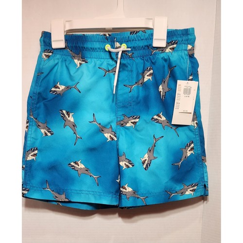 Old navy boys blue shark - navy, print