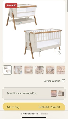 Tutti bambini cozee bedside - tutti,