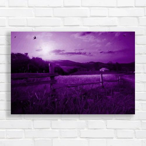 Rural landscape sunrise - rural, at