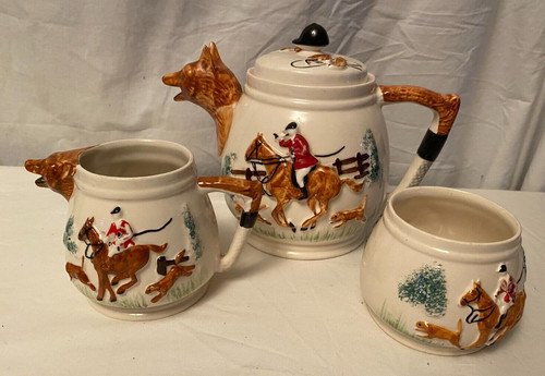 Ppc teapot milk sugar with - teapot,