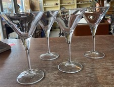 Hand blown crystal martini - 4x,