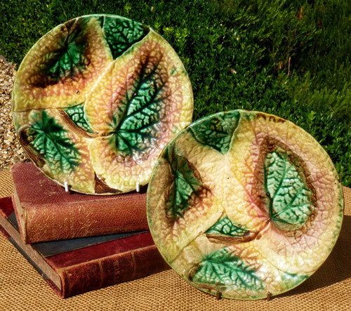 Antique majolica plate 2 - majolica, x