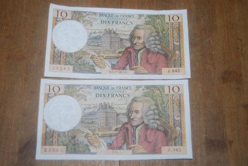 France old franc - 10, banknotes