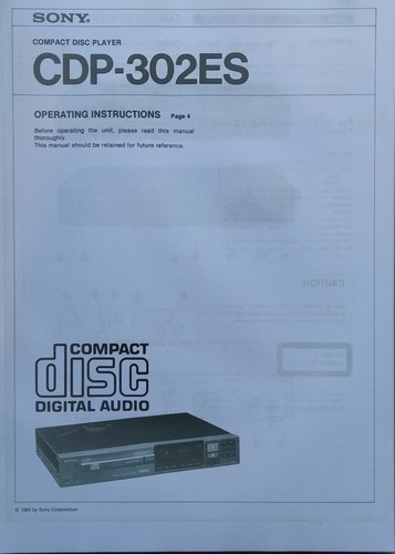Sony cdp 302es - compact, disc