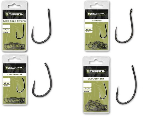 Radical carp barbed hooks wide - carp,