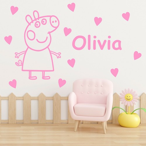 Peppa pig wall - wall, decal