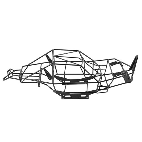 Black metal roll - cage, chassis