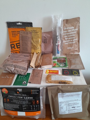 Mre and dried ration - and, pack