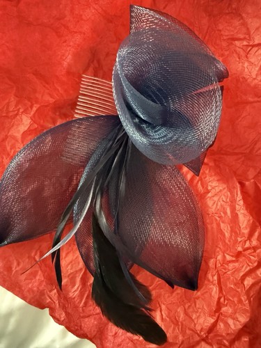 Navy fascinator new no - navy,