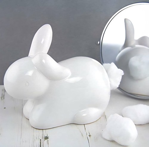 Rabbit cotton wool - wool, dispenser