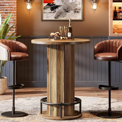 Round bar table 100cm tall - 100cm,