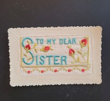 Vintage ww1 embroidered - embroidered, silk
