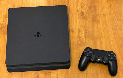 Sony playstation slim black - sony, 4