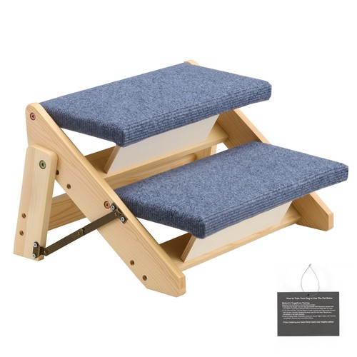 Uimoso 2step wooden pet stairs - uimoso,