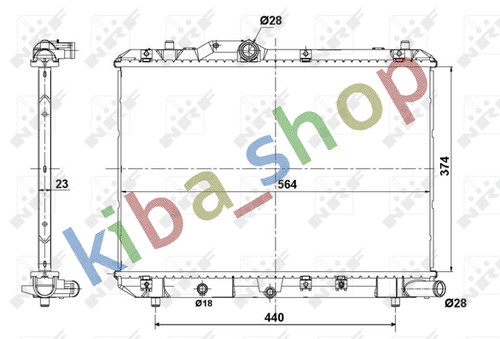 Engine radiator manual fits - radiator,